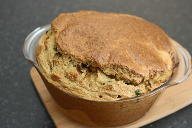 Torta de Frango, Aveia e Queijo Quark